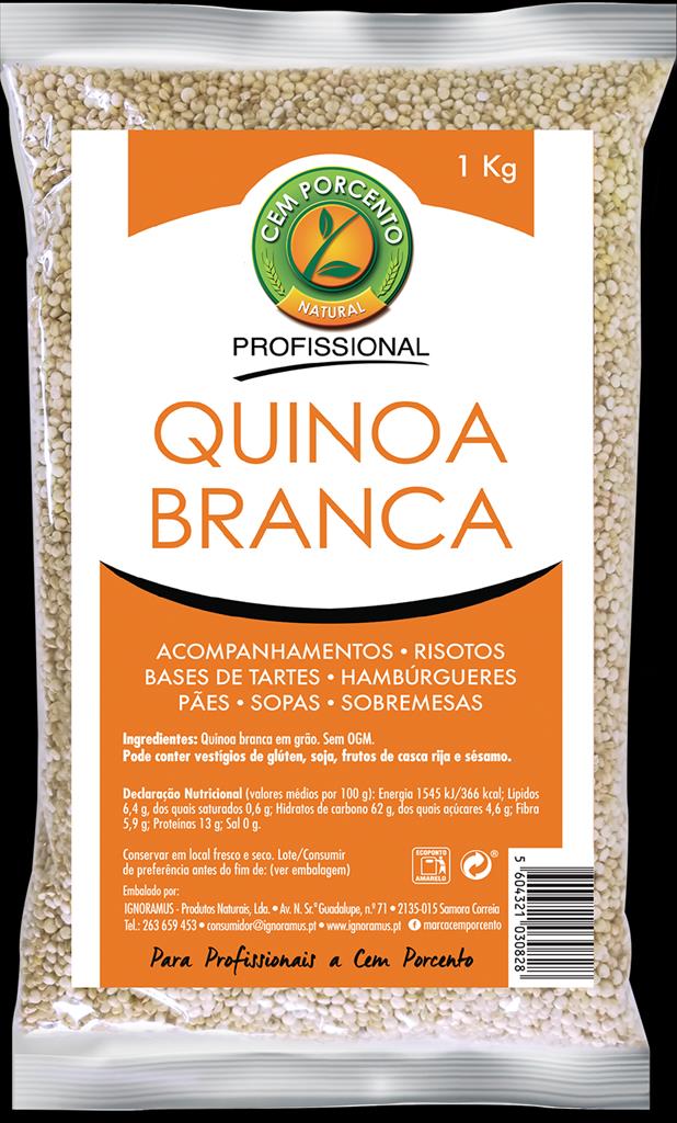 QUINOA BRANCA GRAO 1KG CX4 IGNORAMUS