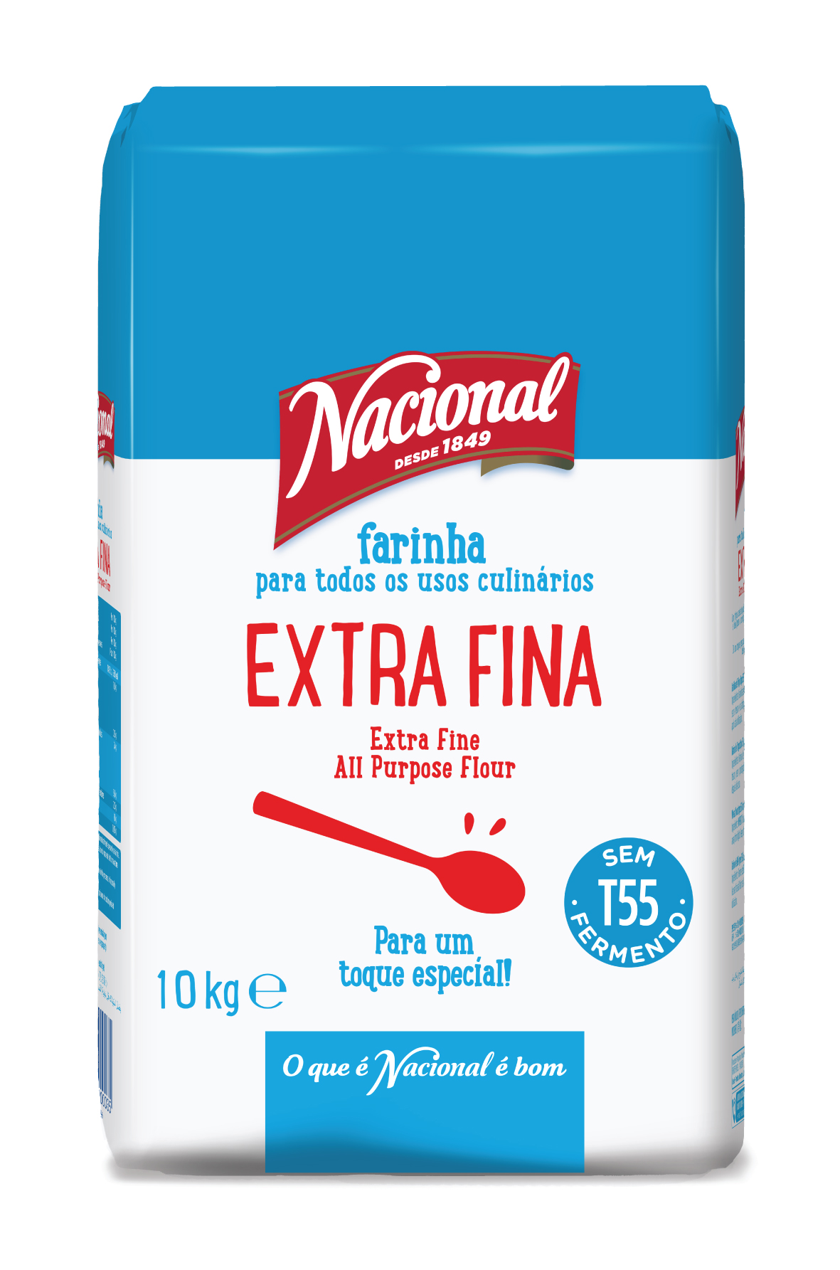 FARINHA T55 S/FERMENTO 10KG NACIONAL