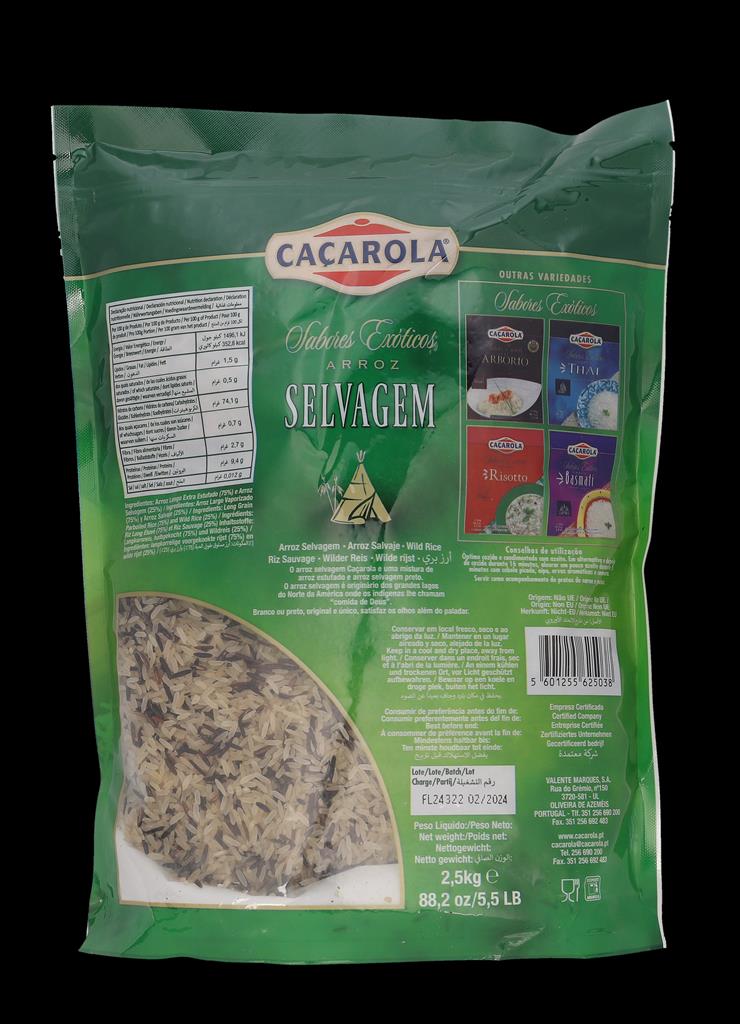 ARROZ SELVAGEM MISTURA CACAROLA 2.5 KG