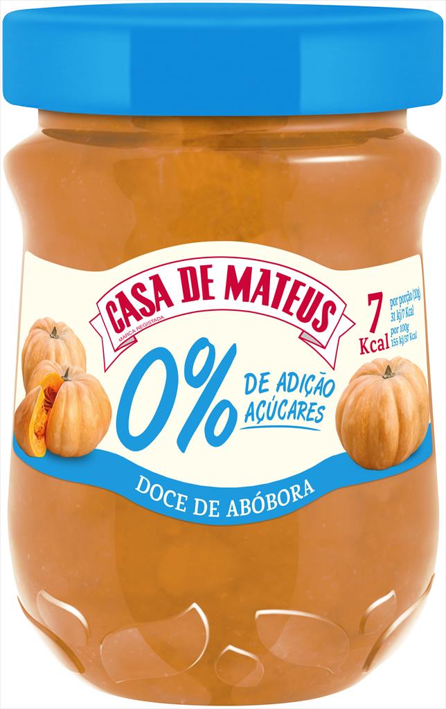 DOCE ABOBORA 0% AD AC CMATEUS 280G FRS