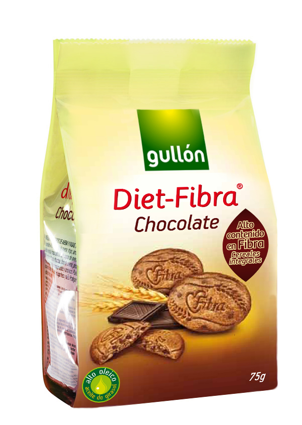 BOLACHA DIET FIBRA CHOCOLATE 75GR GULLON