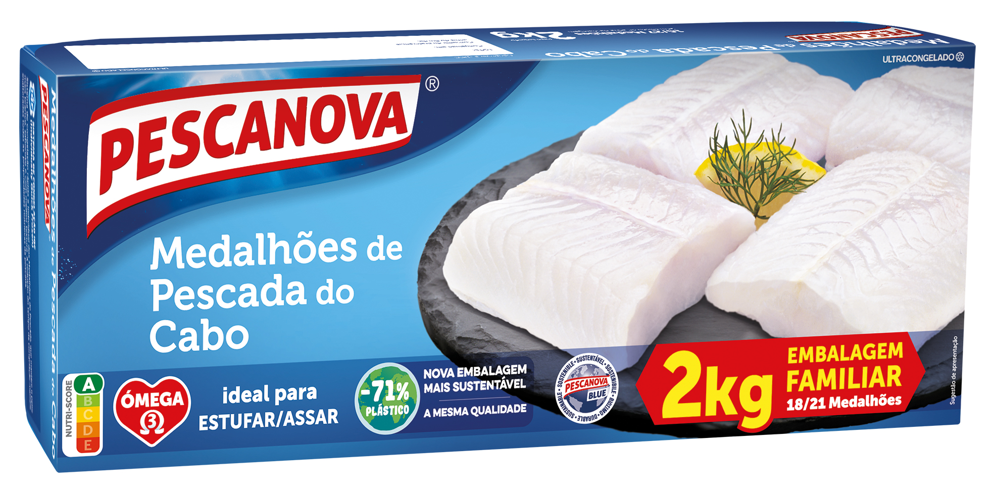 MEDALHOES PESCADA 80G CX 2KG PESCANOVA