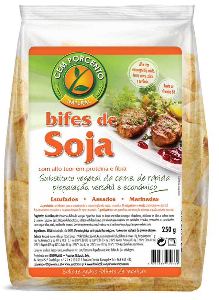 BIFES SOJA DESIDRATADOS 250GR