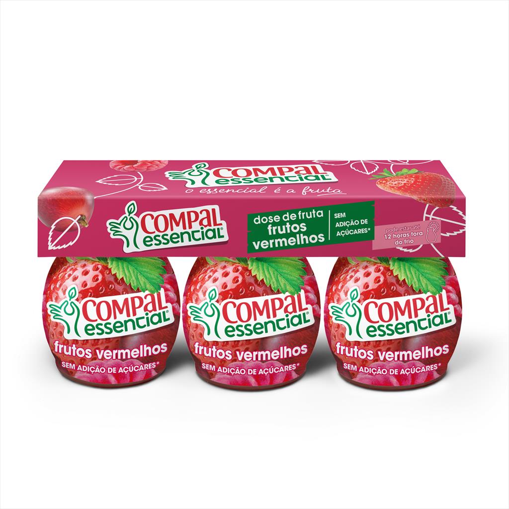 COMPAL ESSENCIAL FRUTOS VERM 3x110 ML