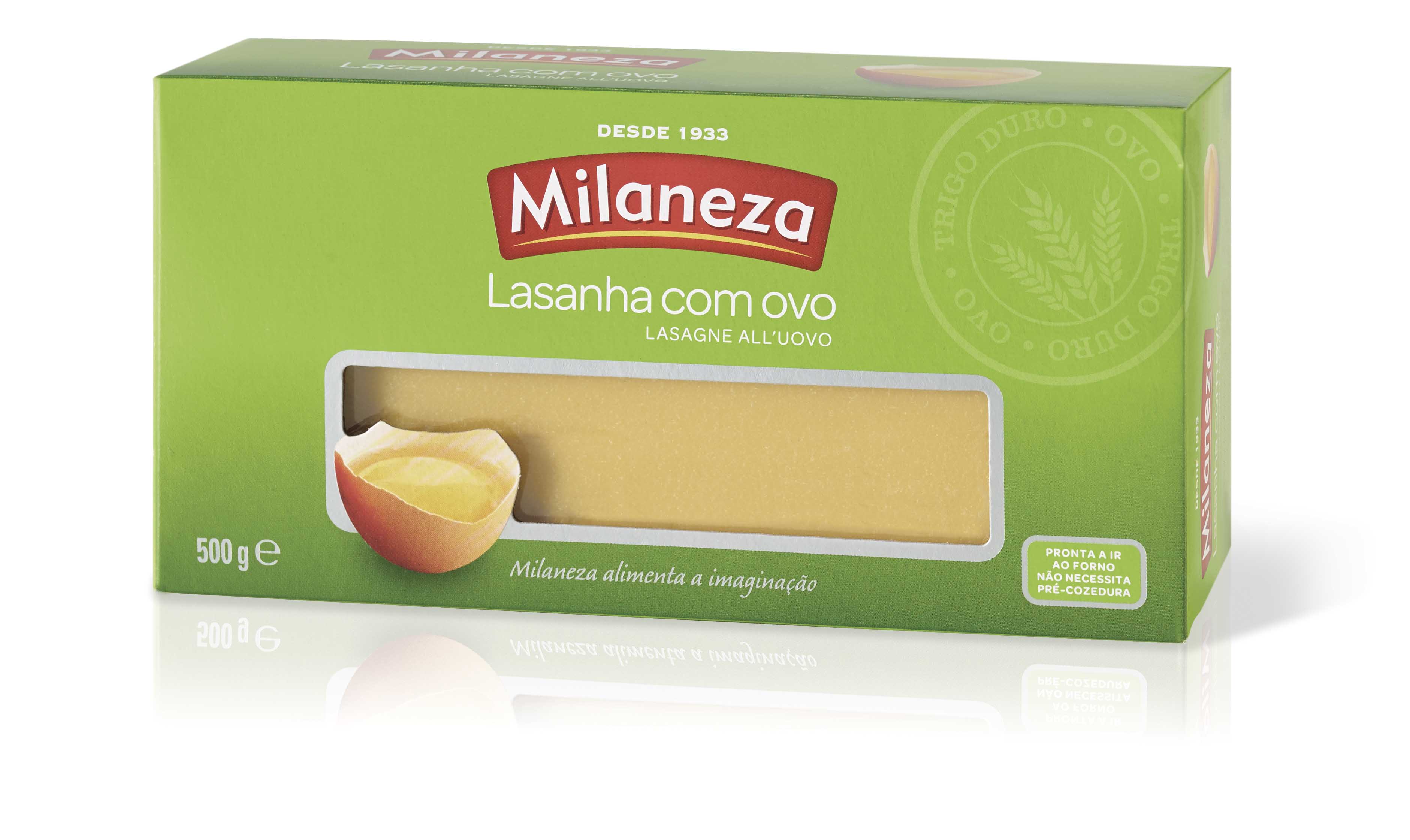MASSA LASANHA C/OVO 500 GR MILANEZA