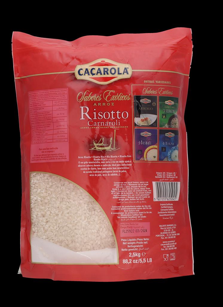 ARROZ RISOTTO CACAROLA 2.5 KG