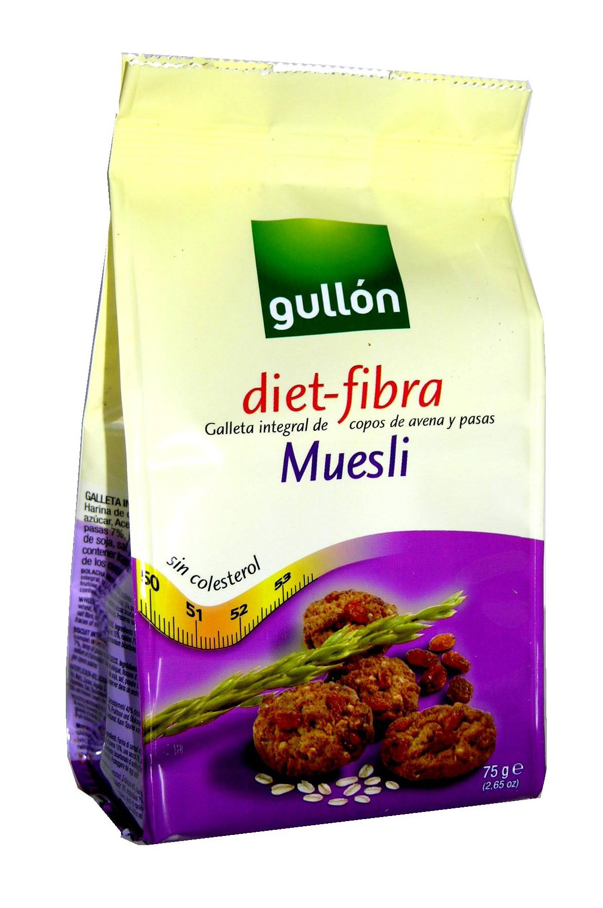 BOLACHA DIET FIBRA MUESLI 75 GRS GULLON