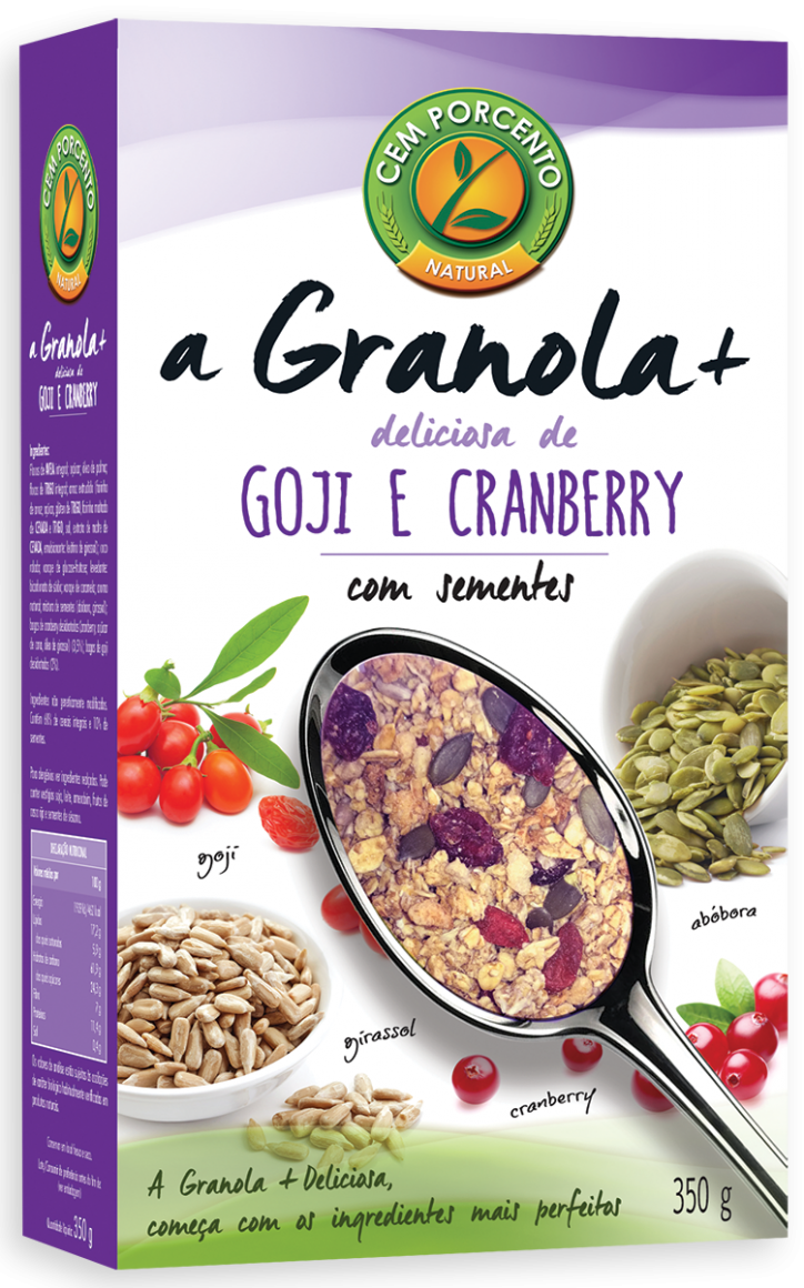 GRANOLA+DELIC GOJI E  CRANBERRY 350 GR