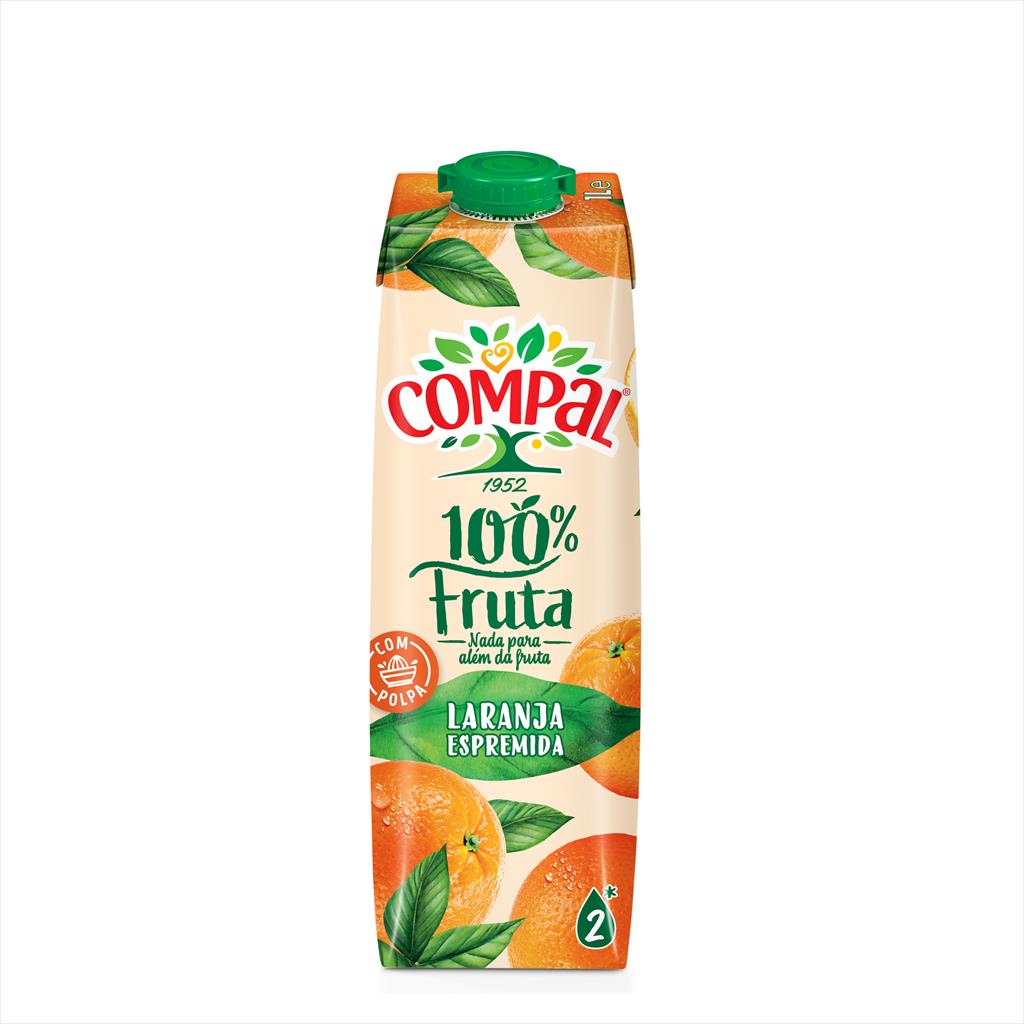 COMPAL 100% FRUTA LARANJA 12UN TSA 1L